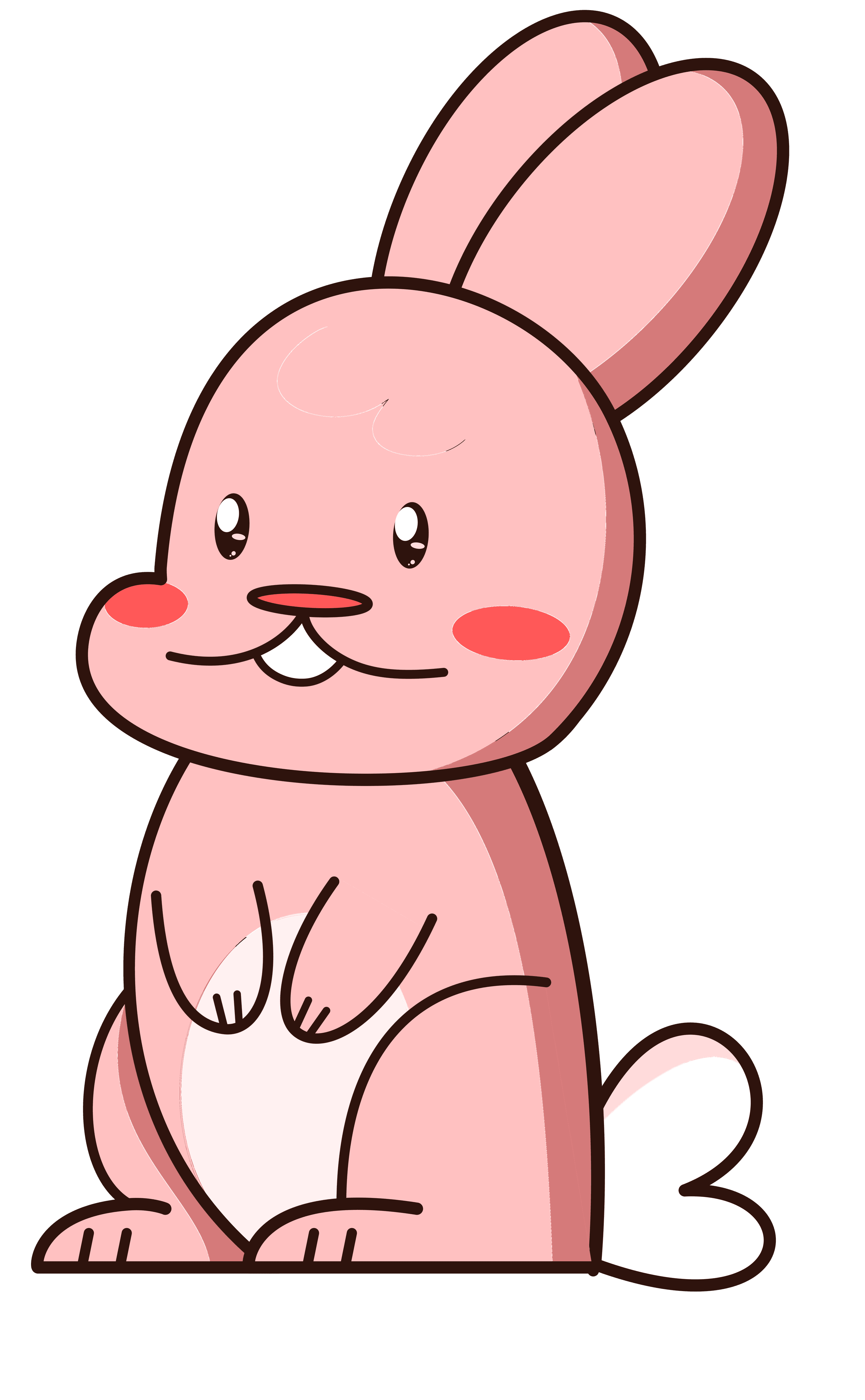 Bunny complete colored idle pose