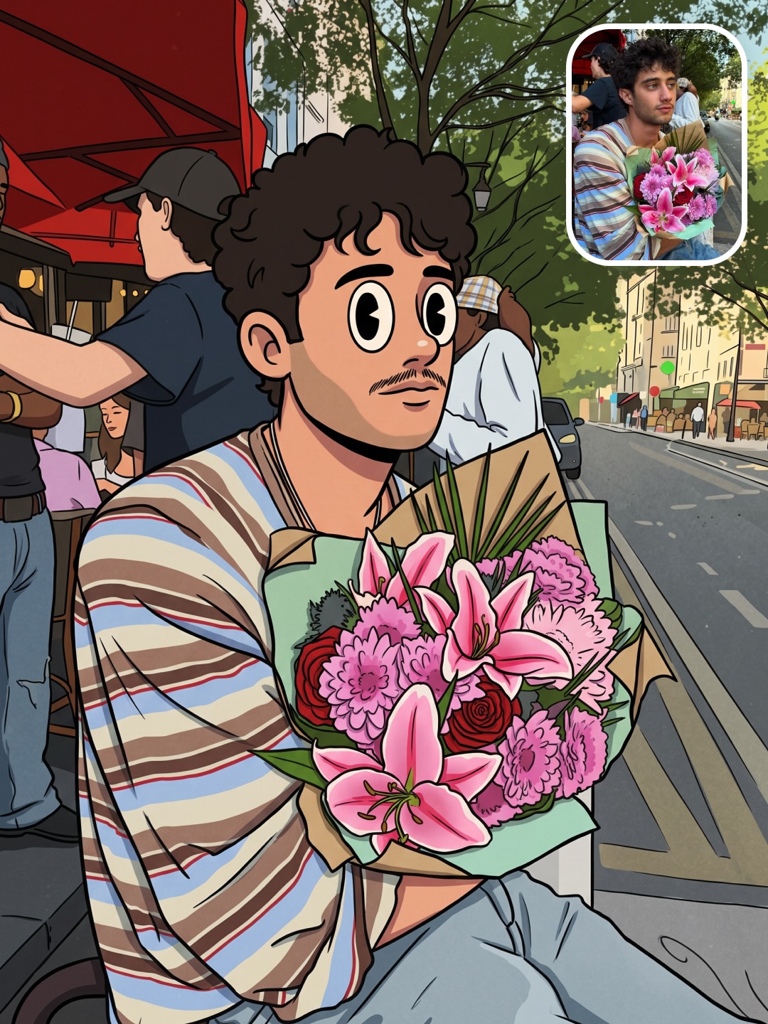 SKAI source example: Let the flowers carry the frame