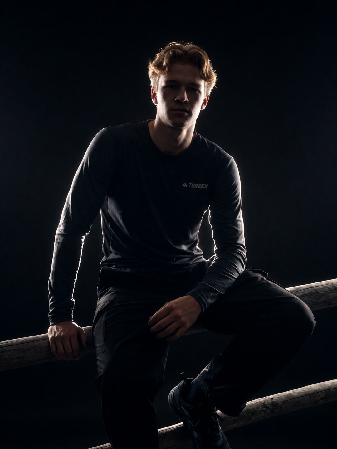 Seated portrait: Turn an outdoor pose into low-key studio drama