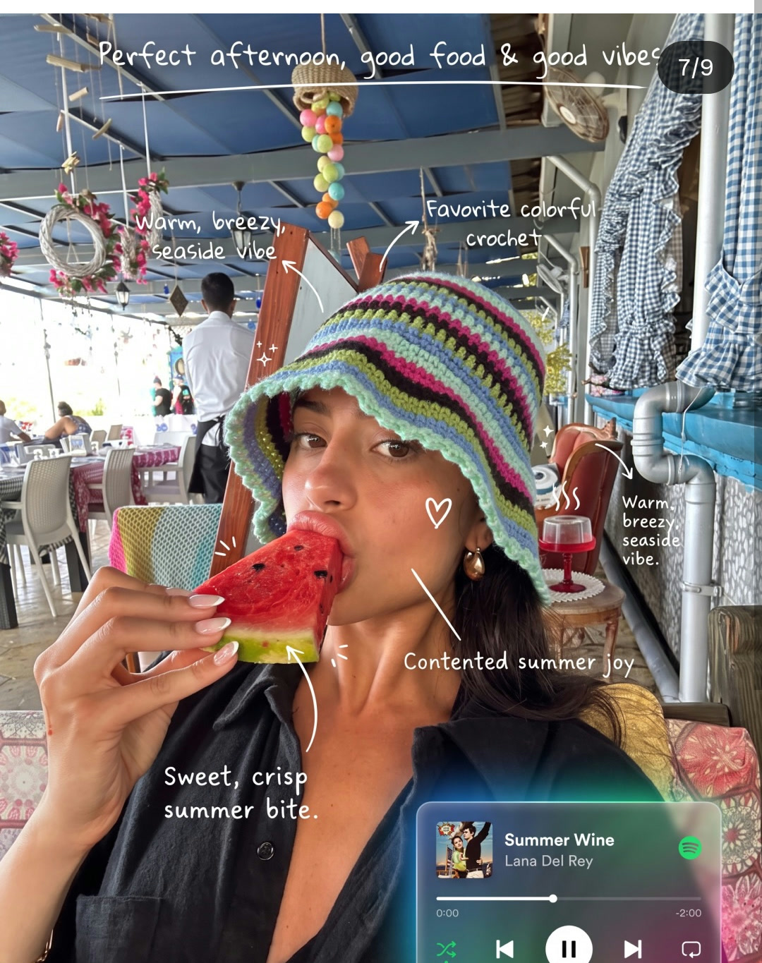 Colorful moment: Food, texture, and color become notes