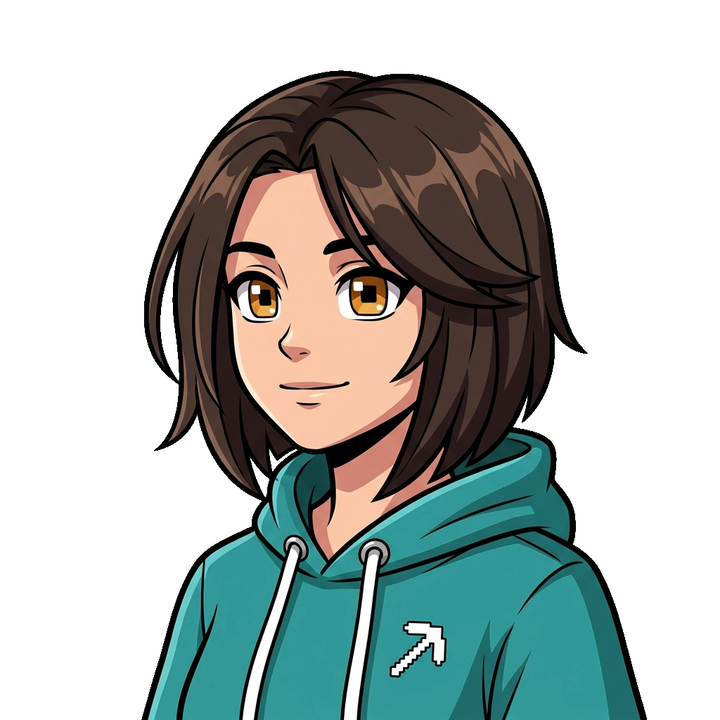 Female character presenter neutral pose