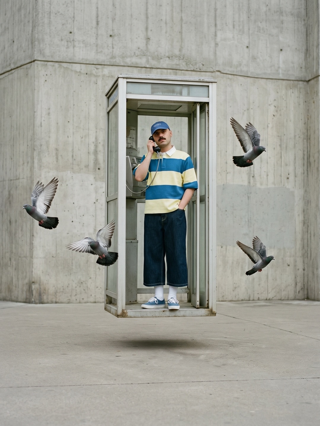 Phone booth: A call suspended in time