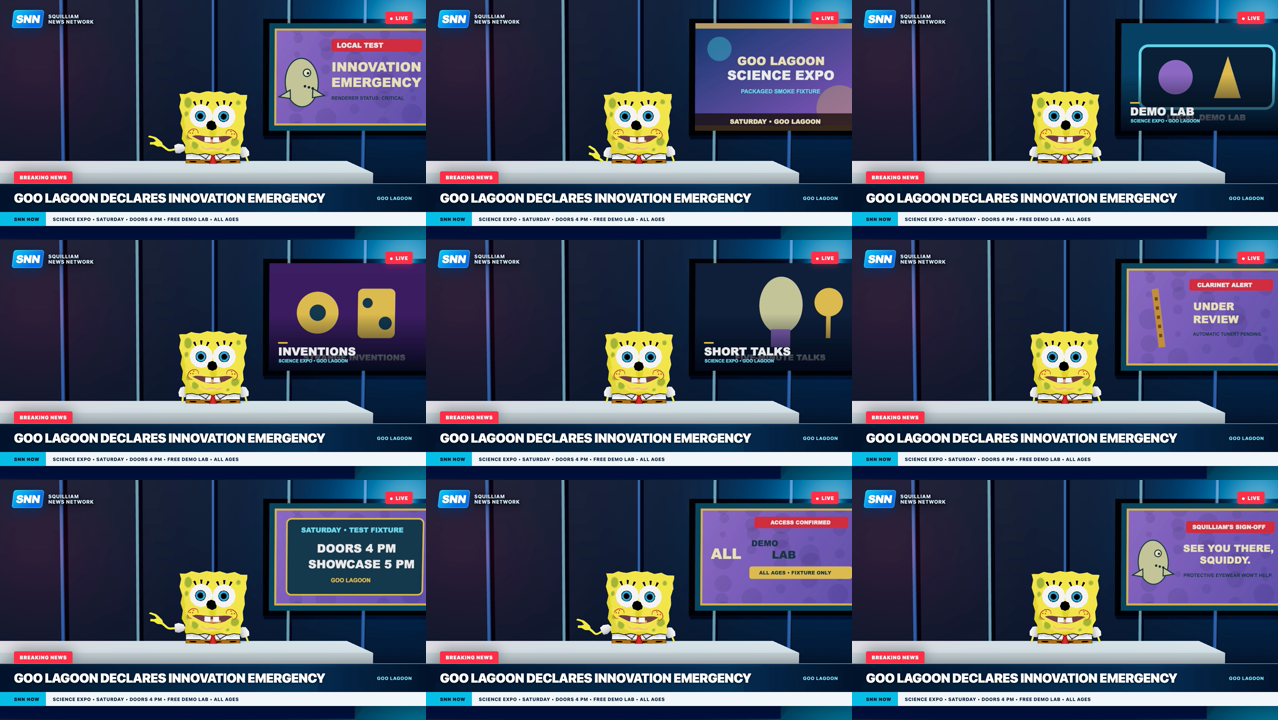 SpongeBob SquarePants presenter model render proof